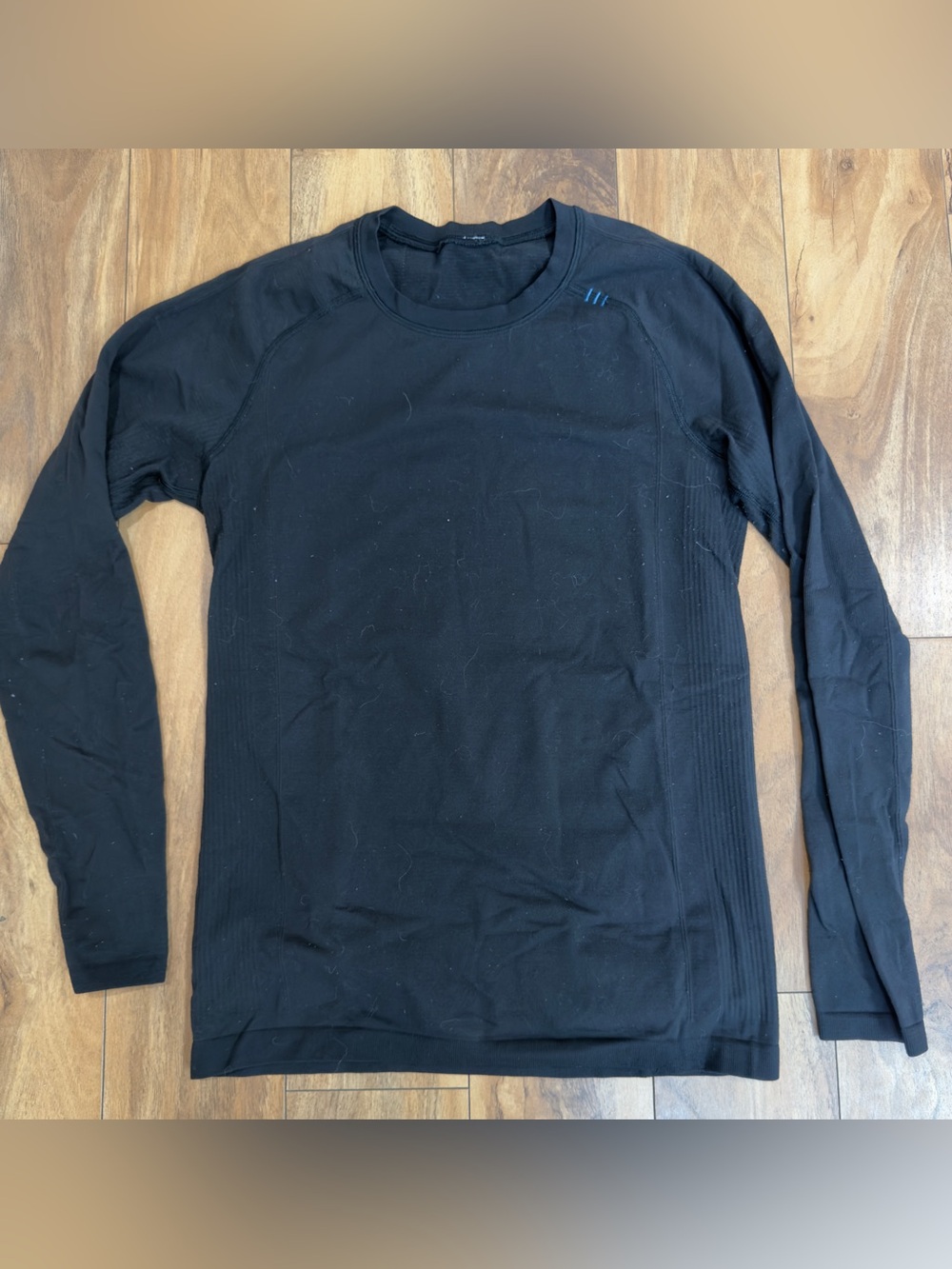 Lululemon Metal Vent Tech Thermal Crew Black Men’s Long Sleeve Gym Yoga Outdoor